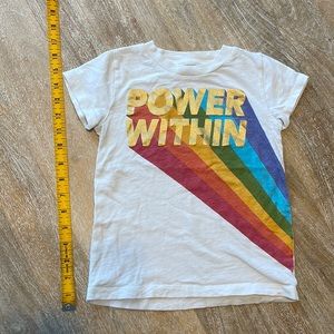 J crew metallic rainbow t shirt
